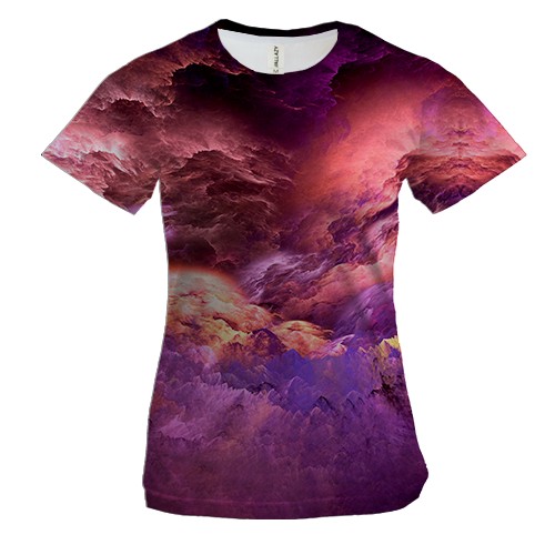 Жіноча 3D футболка Stormy sky 3