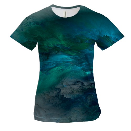 Жіноча 3D футболка Stormy sky 2