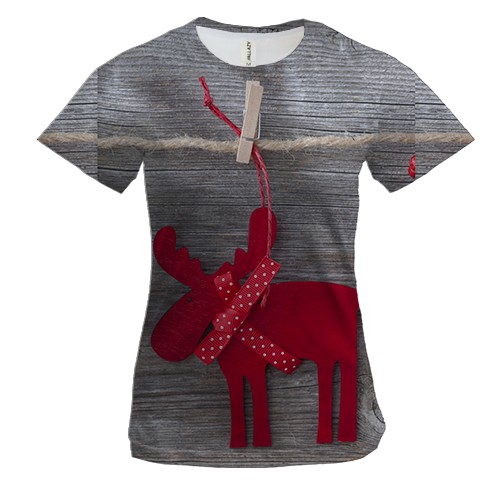 Жіноча 3D футболка Christmas toy 6