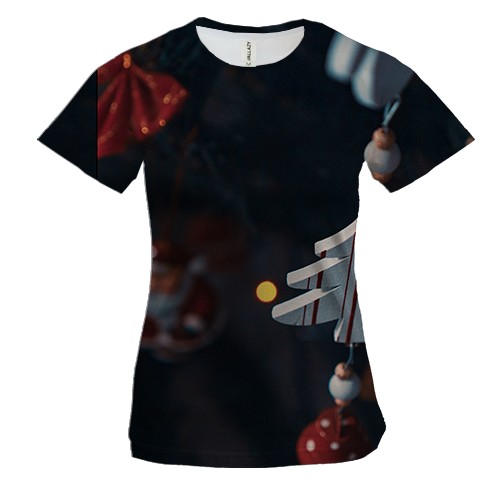 Жіноча 3D футболка Christmas toy 2