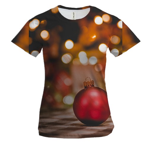 Женская 3D футболка Christmas toy