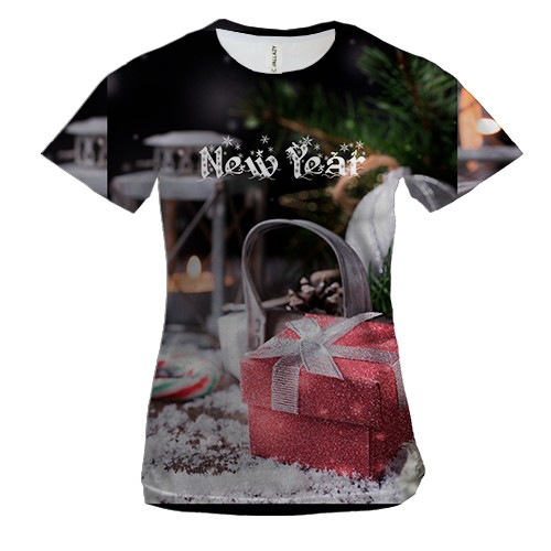 Жіноча 3D футболка New Year gifts 2