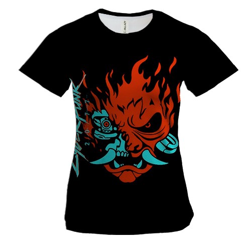 Женская 3D футболка Cyberpunk (2)