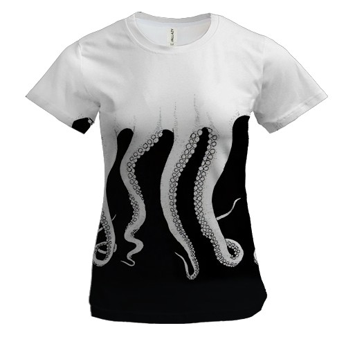 Жіноча 3D футболка Восьминіг