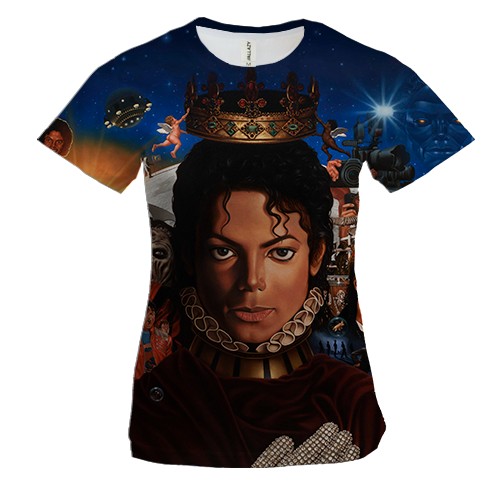 Жіноча 3D футболка Michael Jackson