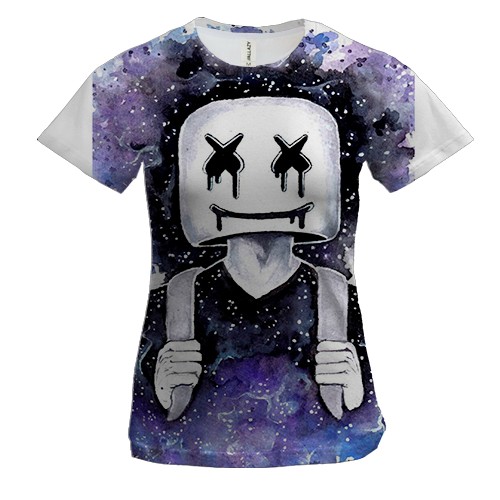 Жіноча 3D футболка Mr Marshmallow