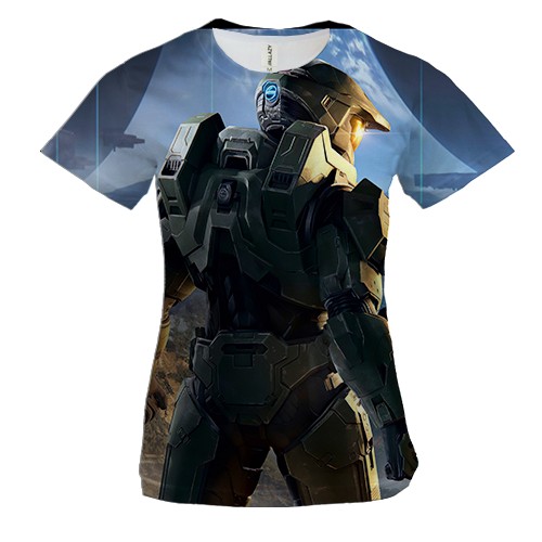 Жіноча 3D футболка Halo Infinite.