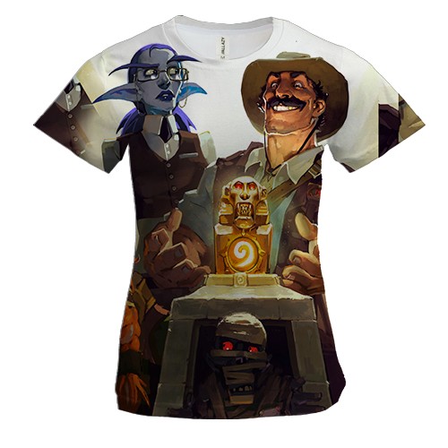 Женская 3D футболка The league of explorers