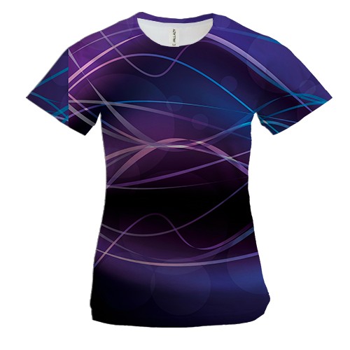 Женская 3D футболка Multicolor abstraction.