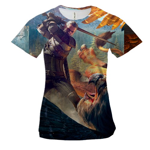 Женская 3D футболка The Witcher 3: Wild Hunt