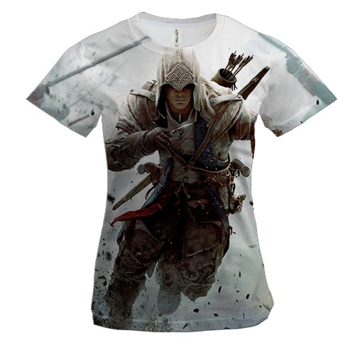 Женская 3D футболка Assassin