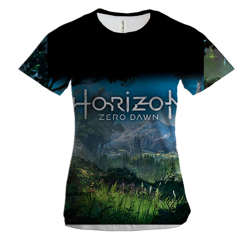 Женская 3D футболка Horizon zero dawn