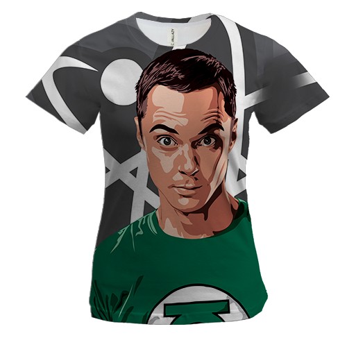 Жіноча 3D футболка Теорія великого вибуху.