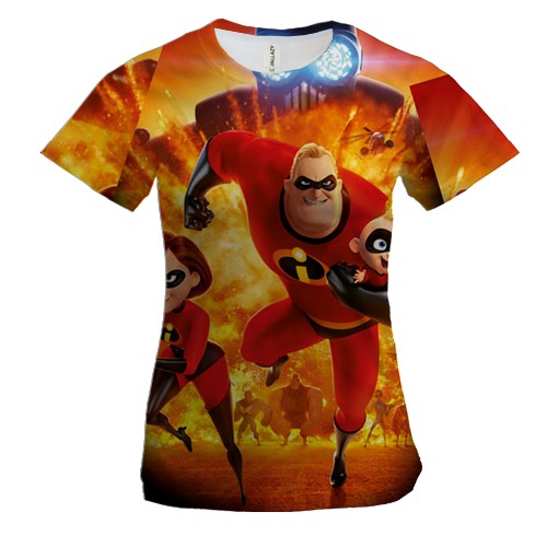 Женская 3D футболка The Incredibles