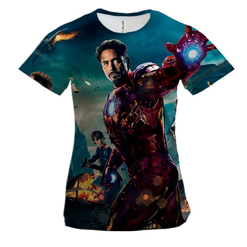 Жіноча 3D футболка AVANGERS