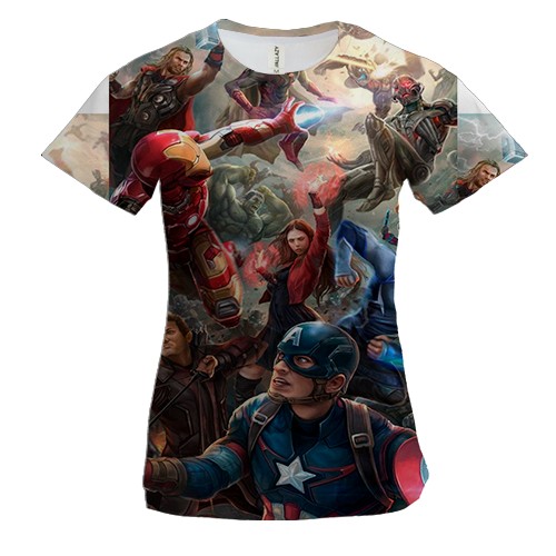 Жіноча 3D футболка Avengers