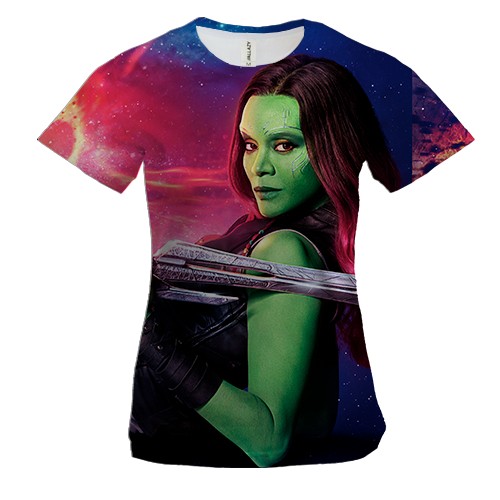 Жіноча 3D футболка Gamora Avengers