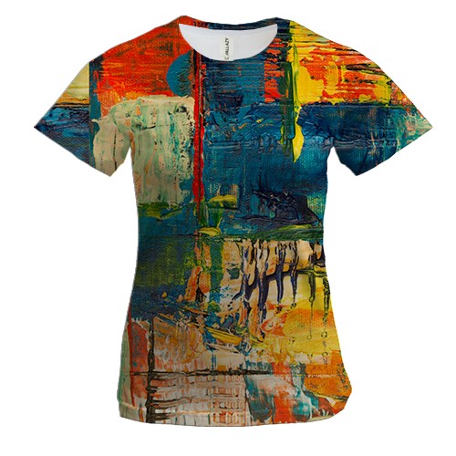 Жіноча 3D футболка Multicolor abstraction 7