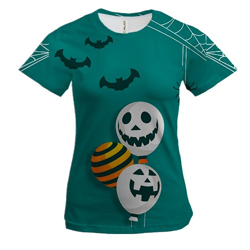 Жіноча 3D футболка Halloween balls