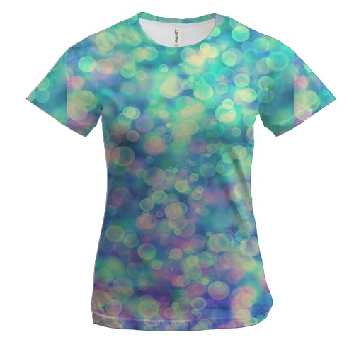 Жіноча 3D футболка Glitter pattern