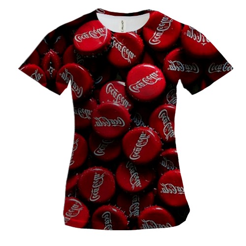 Жіноча 3D футболка кришки Coca Cola