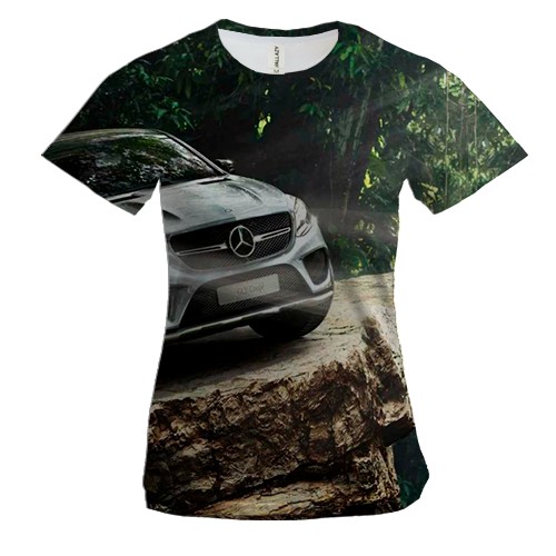Жіноча 3D футболка Mercedes Benz GLE ART
