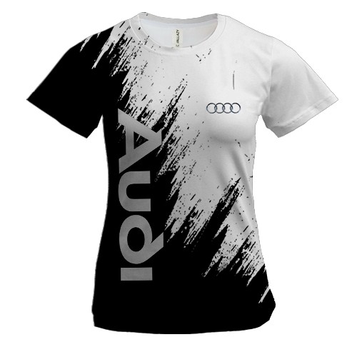 Жіноча 3D футболка Audi (BW)