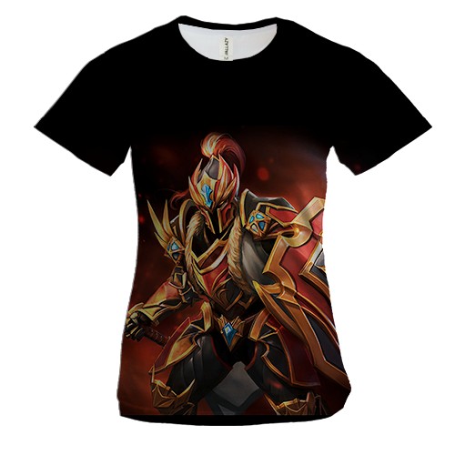 Жіноча 3D футболка Воїн в броні