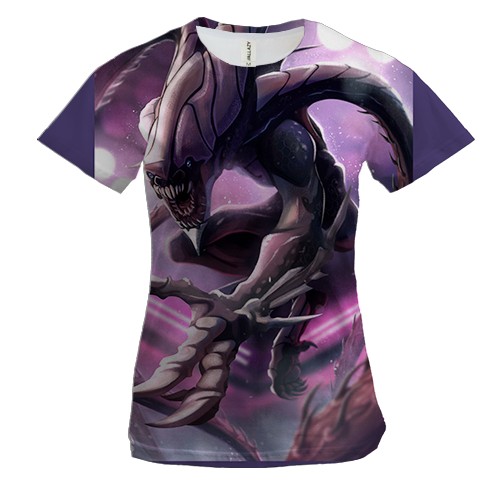 Женская 3D футболка Чужой. Арт