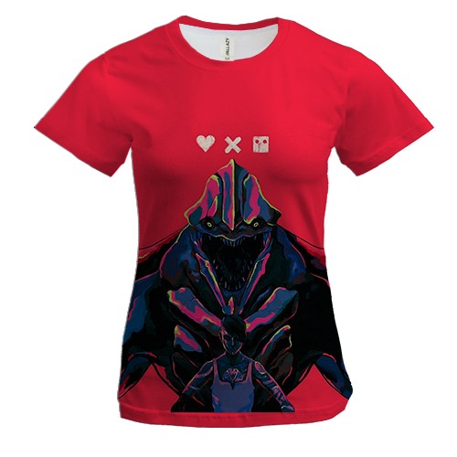Женская 3D футболка Любовь, смерть и роботы