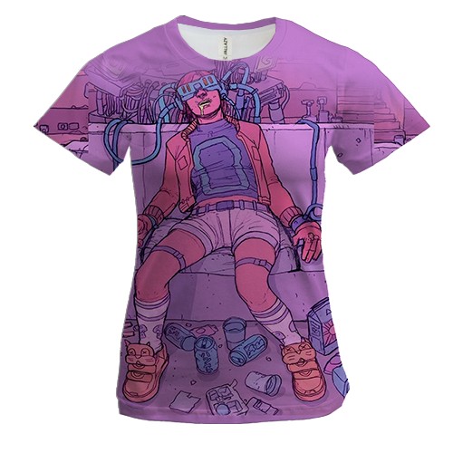 Жіноча 3D футболка Modern party