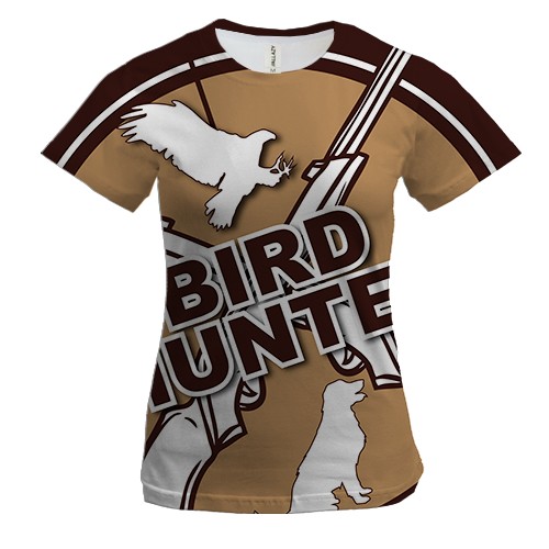 Жіноча 3D футболка Bird Hunter