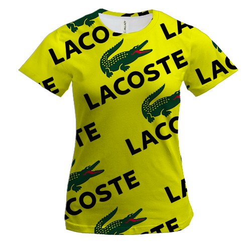 Жіноча 3D футболка Lacoste pattern