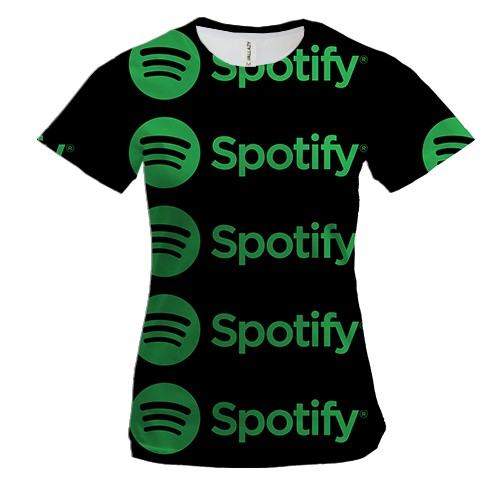 Жіноча 3D футболка Spotify pattern