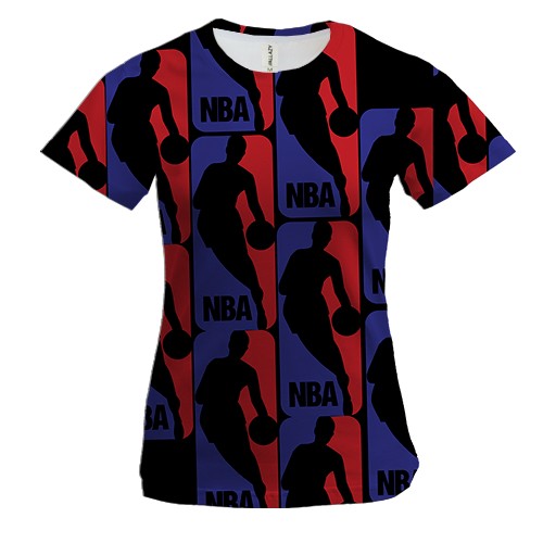 Жіноча 3D футболка NBA pattern