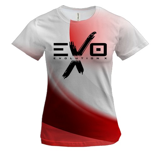 Жіноча 3D футболка Mitsubishi EVO