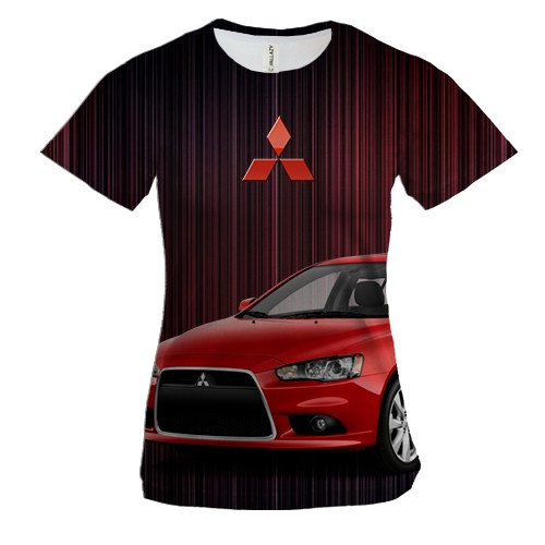 Женская 3D футболка Mitsubishi Lancer
