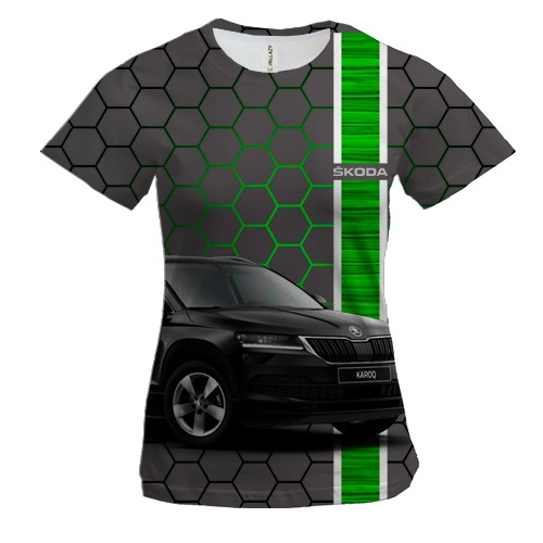 Жіноча 3D футболка Skoda Karoq
