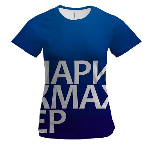 Женская 3D футболка ПАРИКМАХЕР