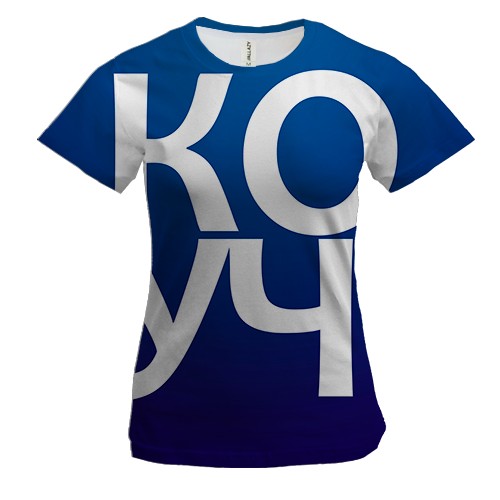 Жіноча 3D футболка КОУЧ