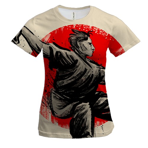 Женская 3D футболка Kung Fu Art Graphics