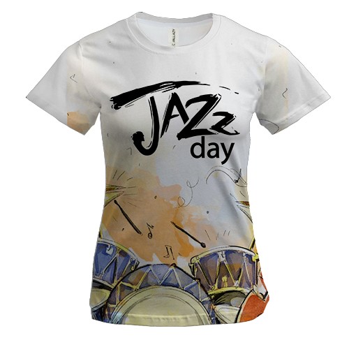 Жіноча 3D футболка Jazz day
