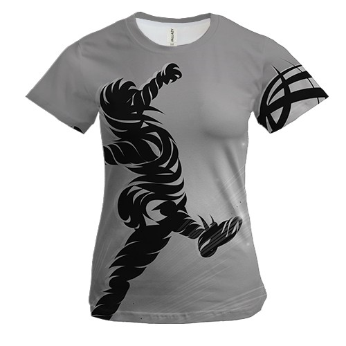 Жіноча 3D футболка Football player Graphic  Art