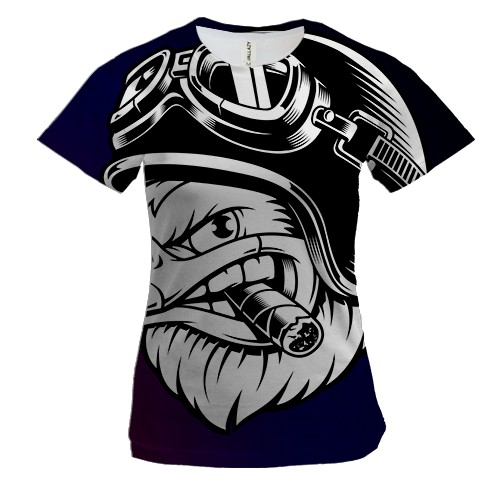 Жіноча 3D футболка Eagle pop art