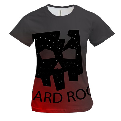 Женская 3D футболка Hard Rock 2