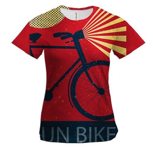 Женская 3D футболка Fun Bike