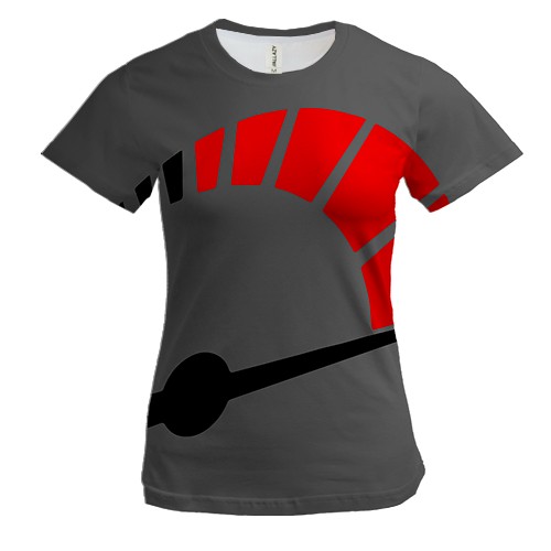 Женская 3D футболка Speedometer