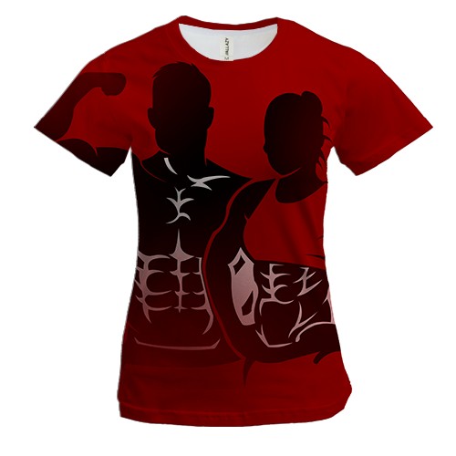 Женская 3D футболка Bodybuilders