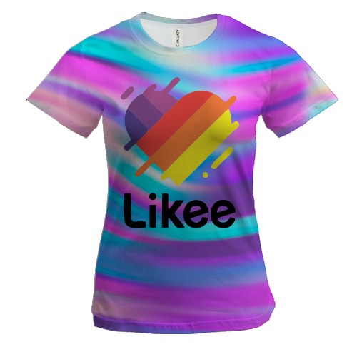 Женская 3D футболка Likee