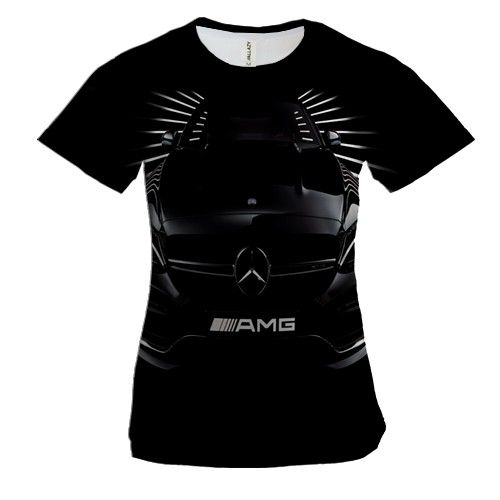Жіноча 3D футболка Mercedes AMG ART